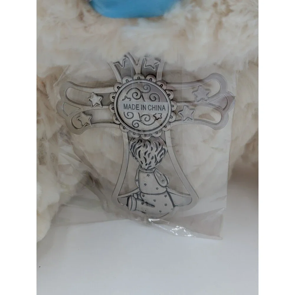 NWT Plush Serenity Lamb GANZ Cross Christening Baptism 10
